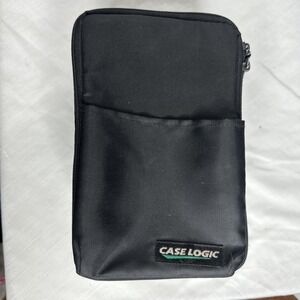 VTG Case Logic 15 CD Storage Travel Case - Zip Closure Exterior Pocket EUC